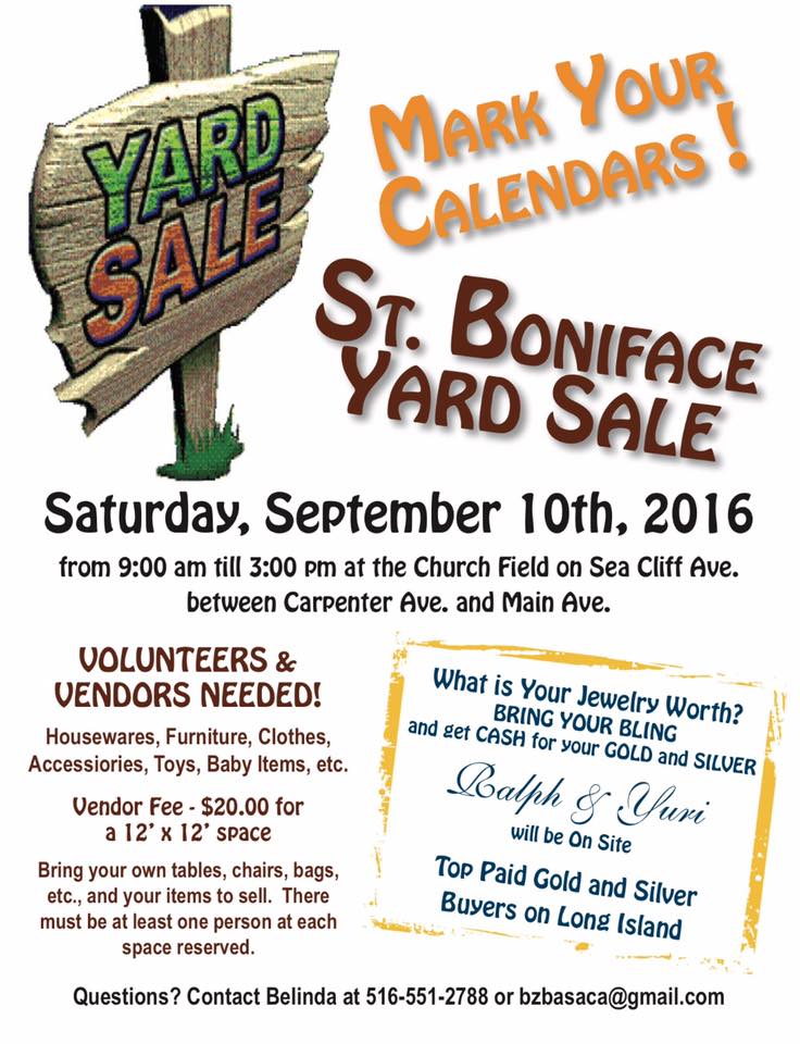 St. Boniface Yard Sale 